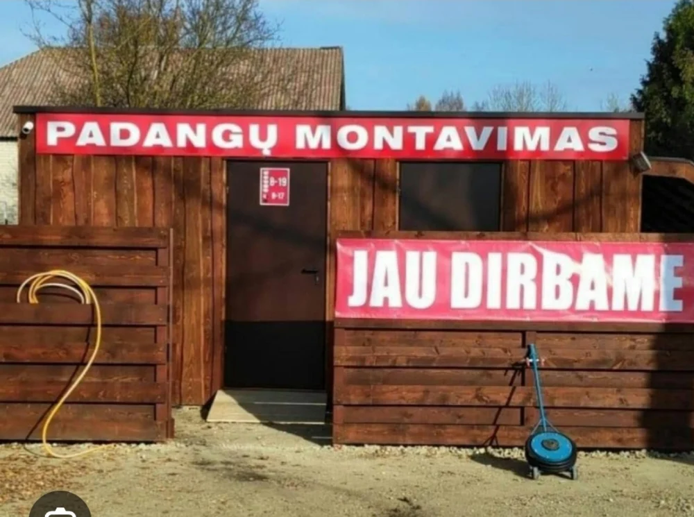 Padangų montavimas , kondicionierių pildymas