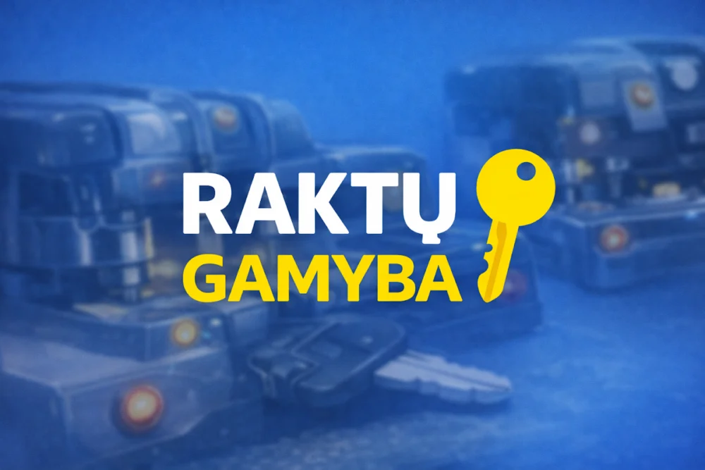 Raktų gamyba, kopijavimas - Vilnius 🔑